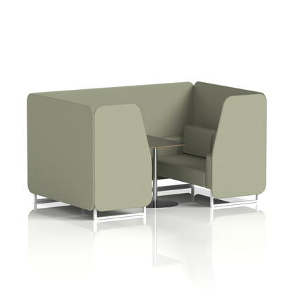 Brixworth Booth With Black Table In Single Tone