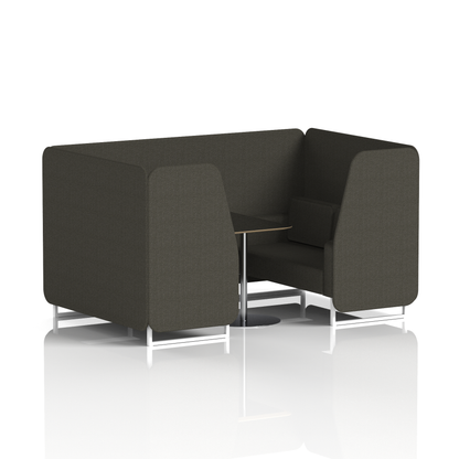 Brixworth Booth With Black Table In Single Tone