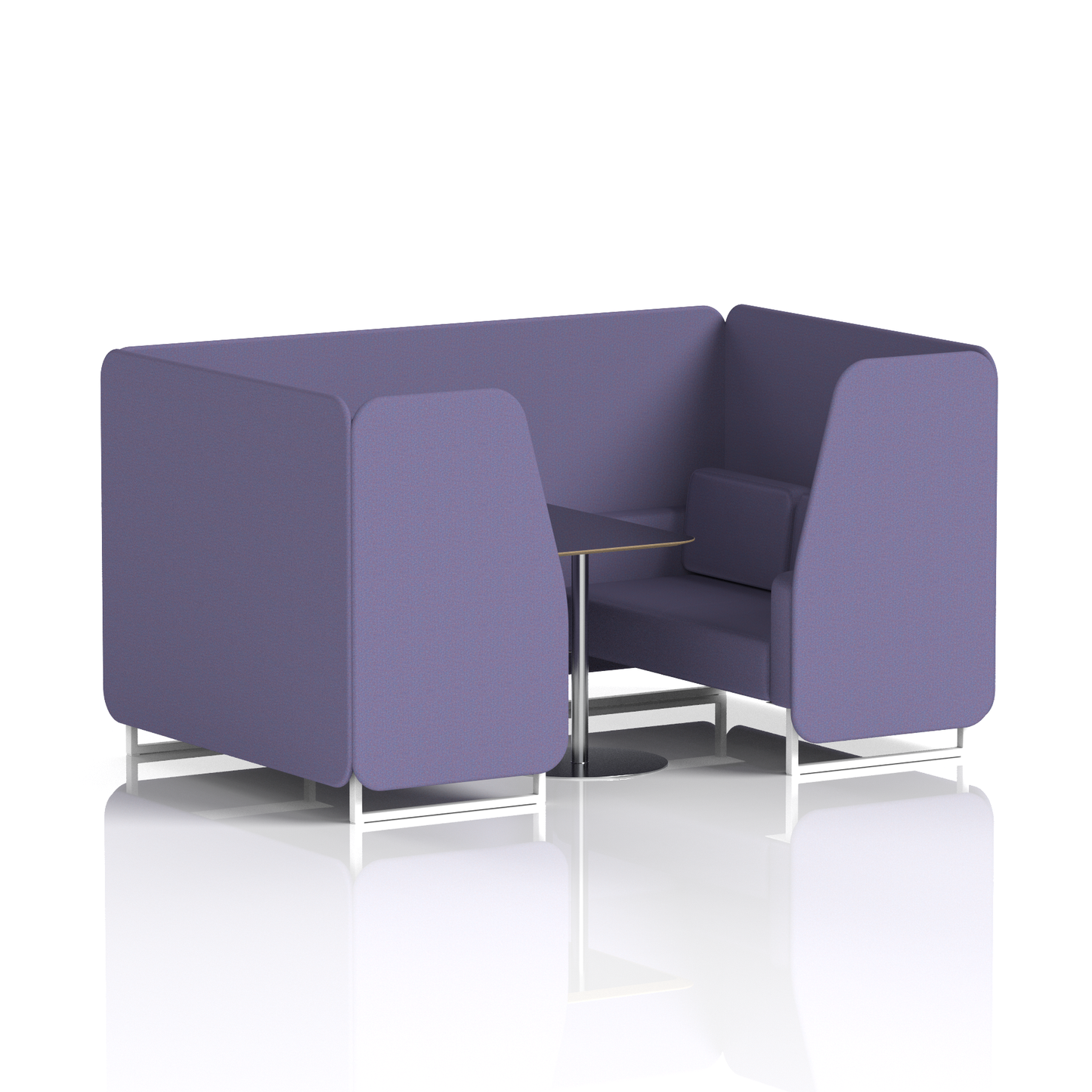 Brixworth Booth With Black Table In Single Tone