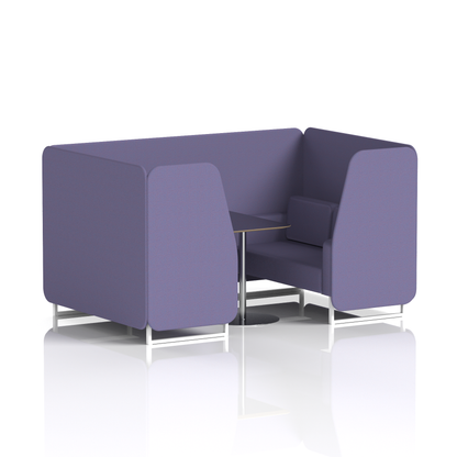 Brixworth Booth With Black Table In Single Tone