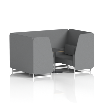 Brixworth Booth With Black Table In Single Tone