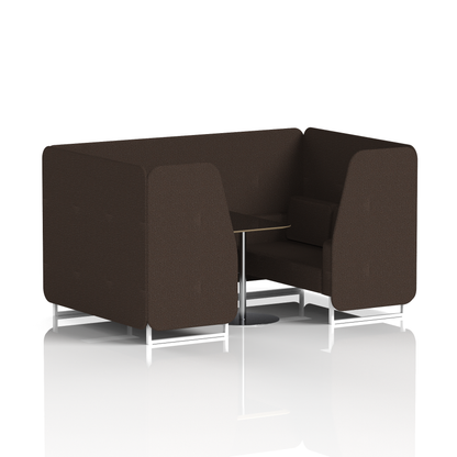 Brixworth Booth With Black Table In Single Tone