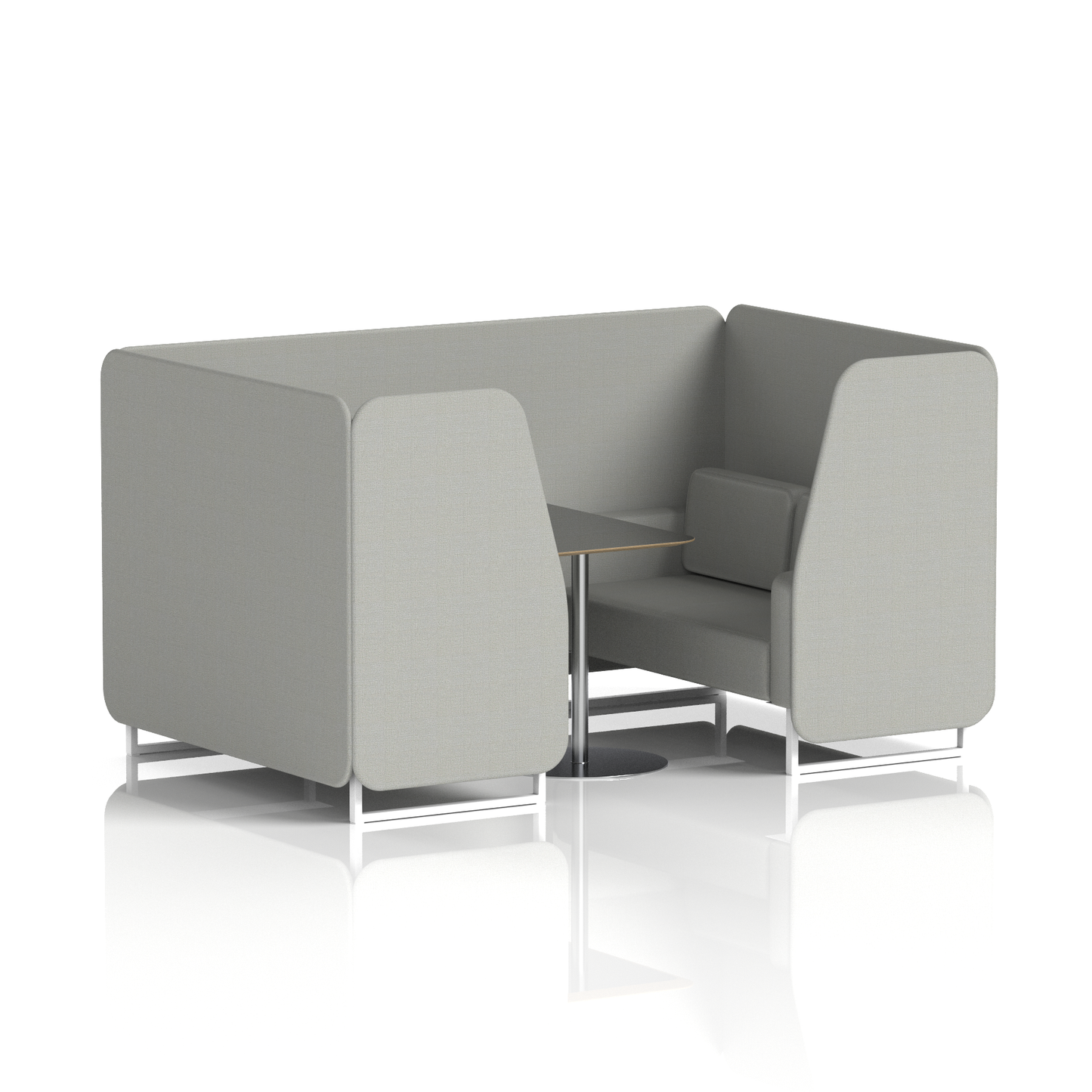 Brixworth Booth With Black Table In Single Tone