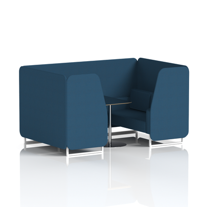 Brixworth Booth With Black Table In Single Tone