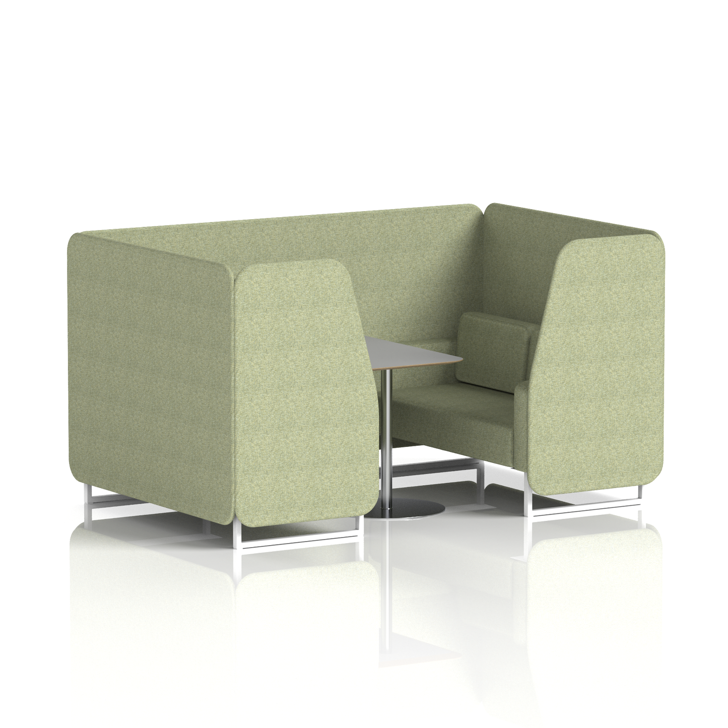 Brixworth Booth With Grey Table In Single Tone