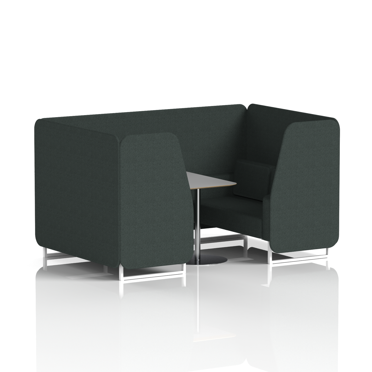 Brixworth Booth With Grey Table In Single Tone
