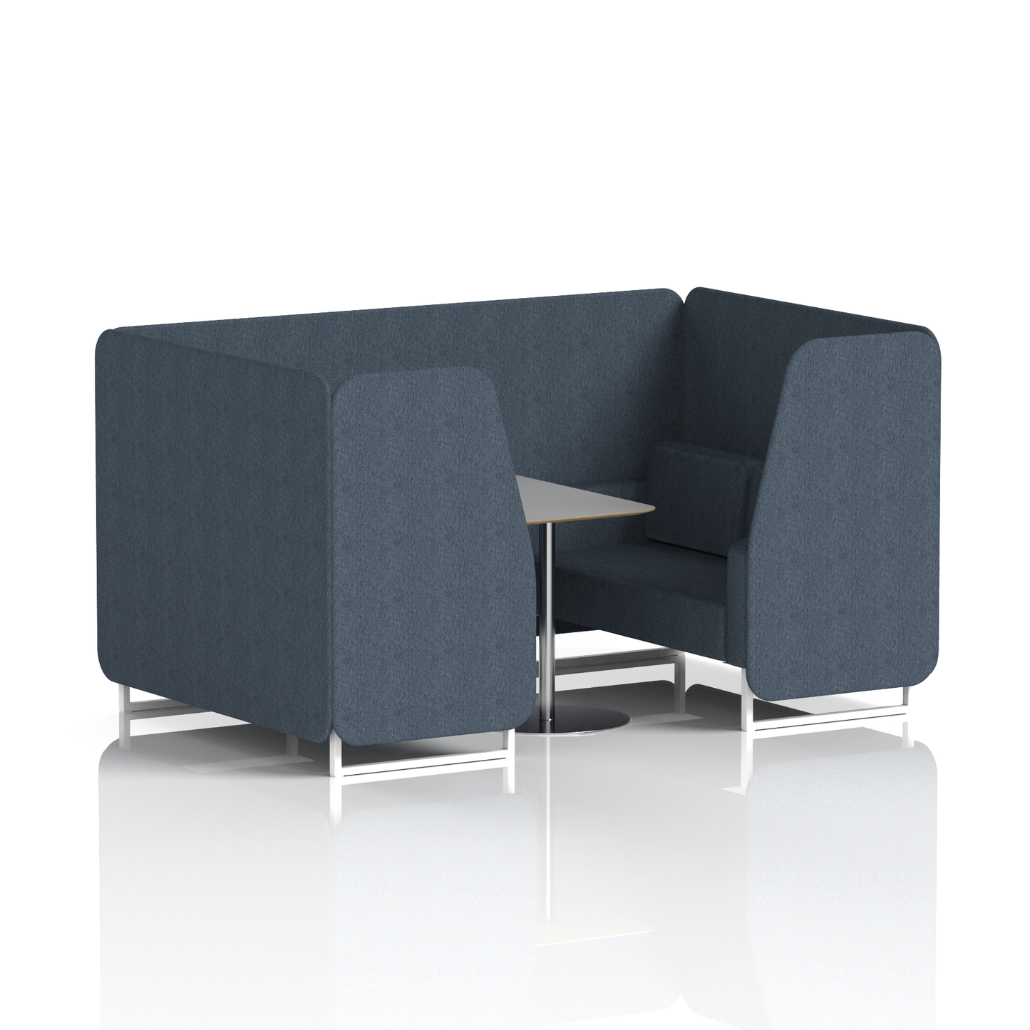 Brixworth Booth With Grey Table In Single Tone