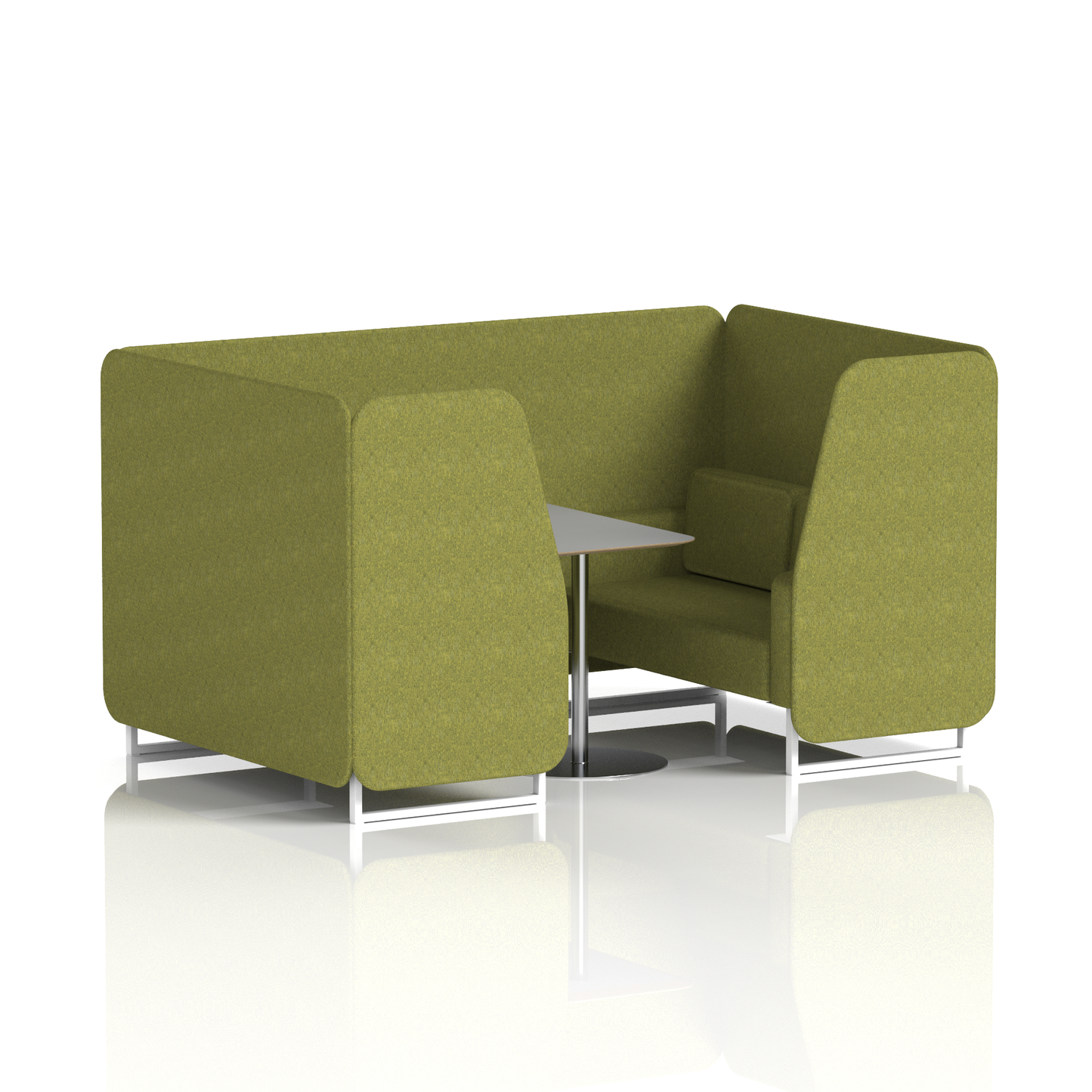 Brixworth Booth With Grey Table In Single Tone