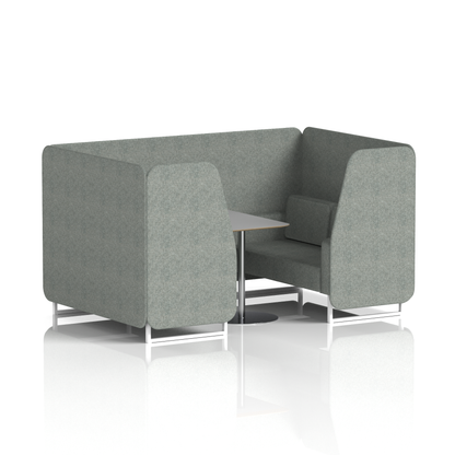 Brixworth Booth With Grey Table In Single Tone