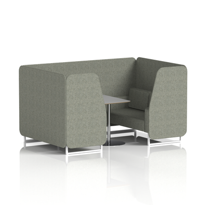 Brixworth Booth With Grey Table In Single Tone