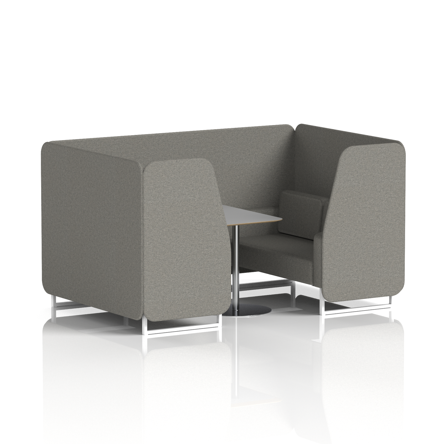 Brixworth Booth With Grey Table In Single Tone