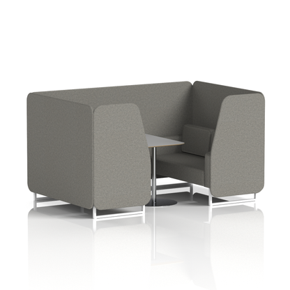 Brixworth Booth With Grey Table In Single Tone
