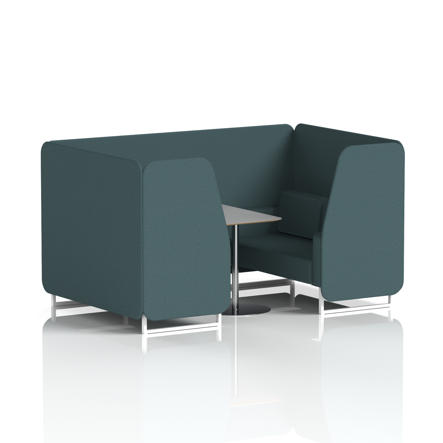 Brixworth Booth With Grey Table In Single Tone