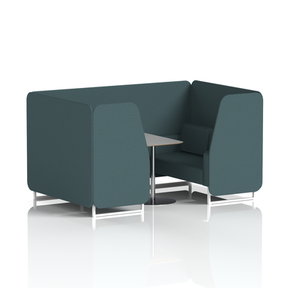 Brixworth Booth With Grey Table In Single Tone