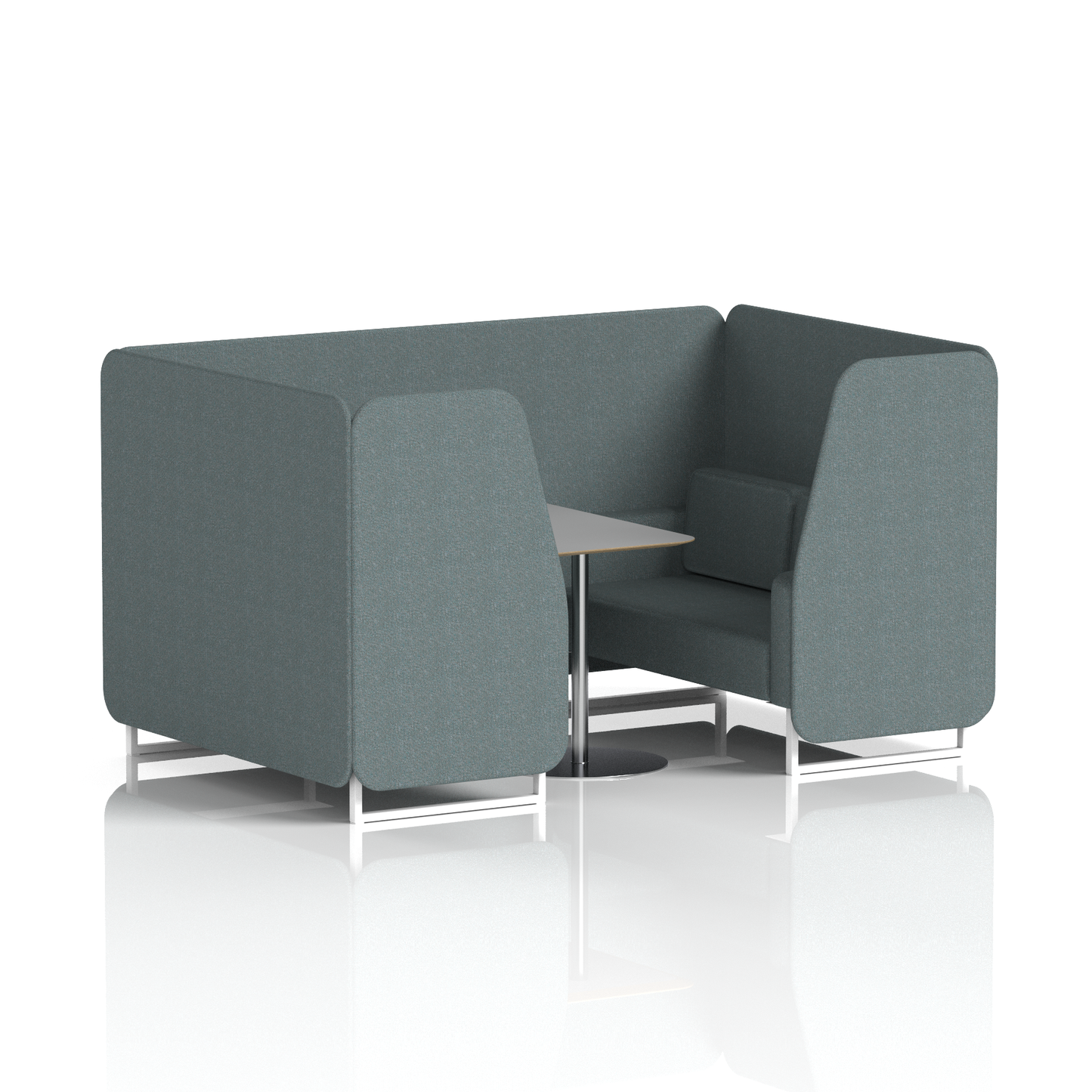 Brixworth Booth With Grey Table In Single Tone