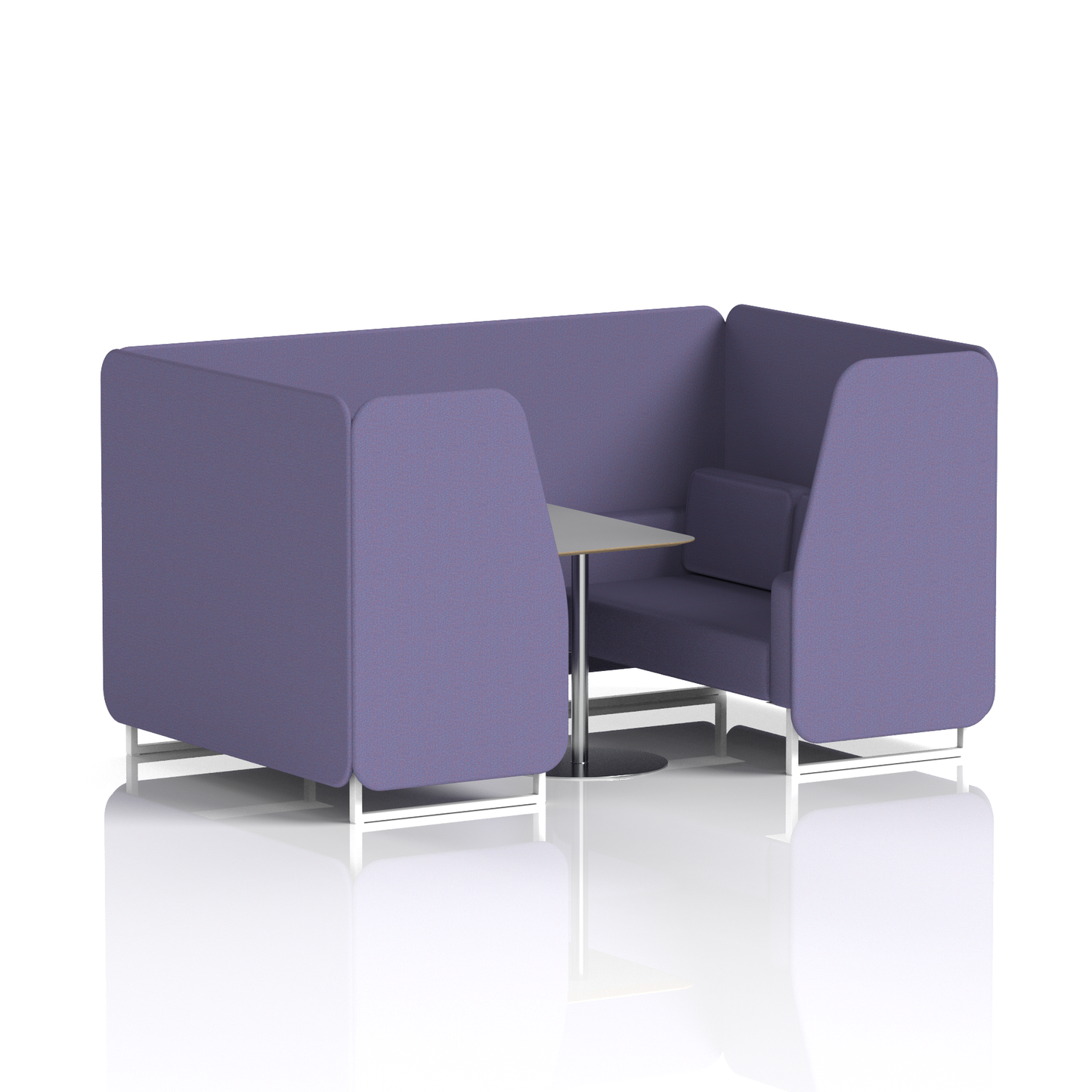Brixworth Booth With Grey Table In Single Tone