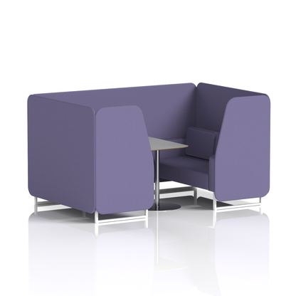 Brixworth Booth With Grey Table In Single Tone