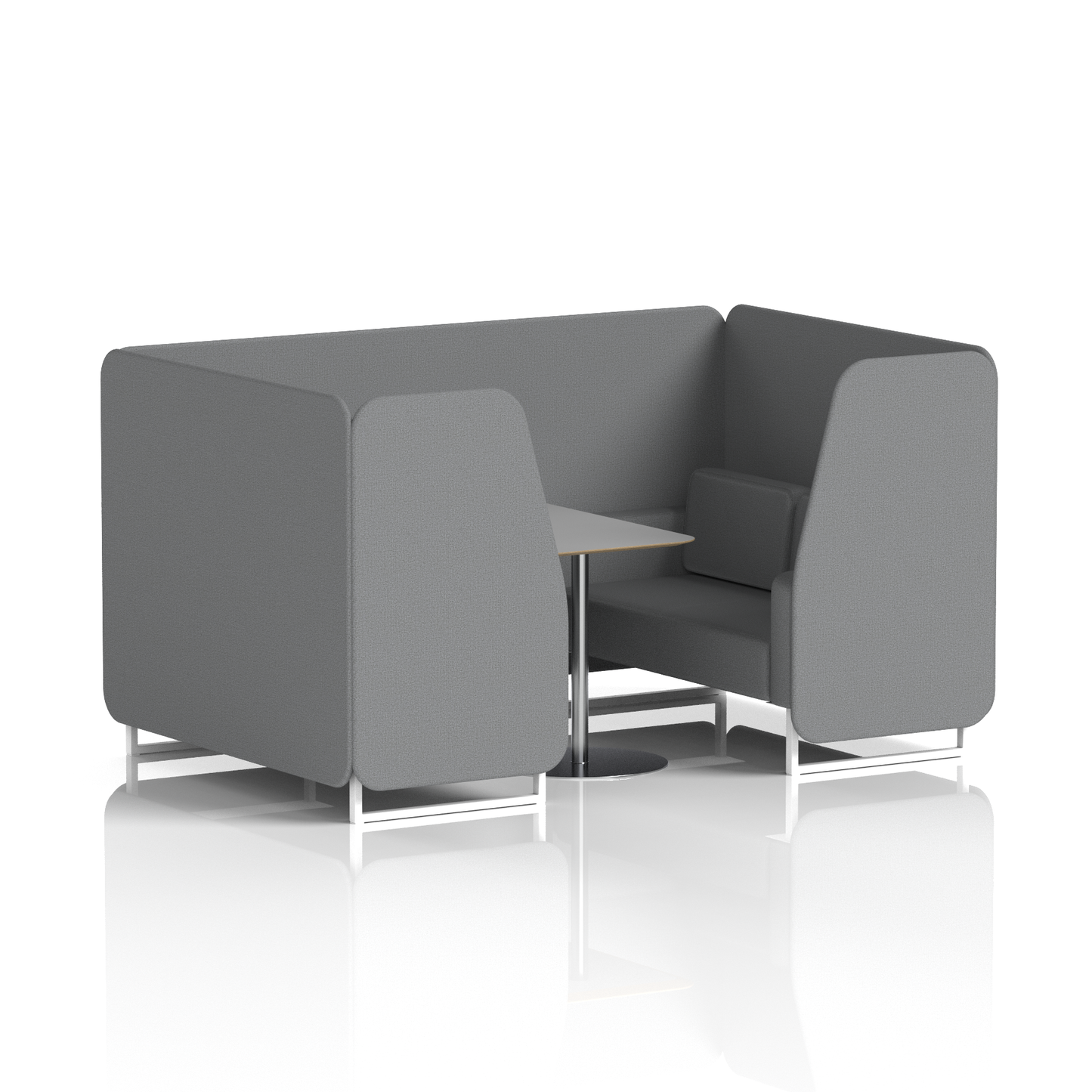 Brixworth Booth With Grey Table In Single Tone
