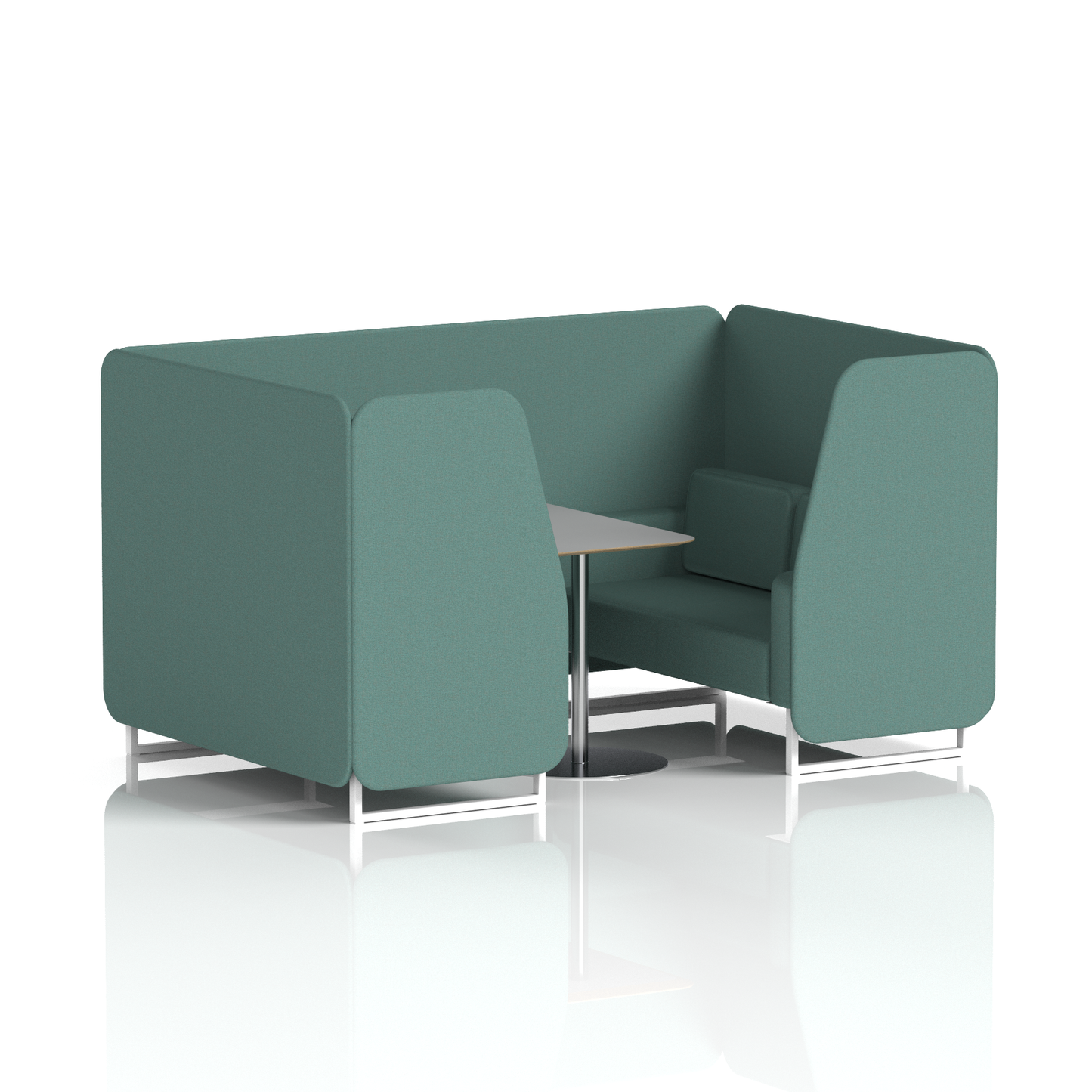Brixworth Booth With Grey Table In Single Tone