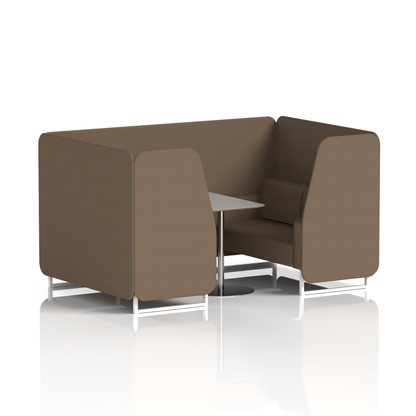 Brixworth Booth With Grey Table In Single Tone