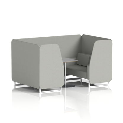 Brixworth Booth With Grey Table In Single Tone