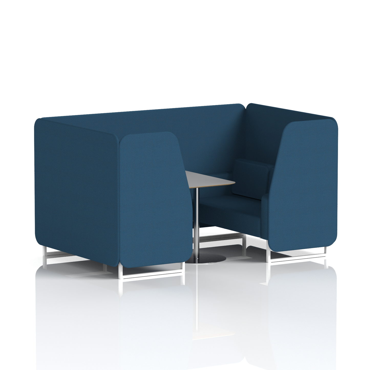 Brixworth Booth With Grey Table In Single Tone