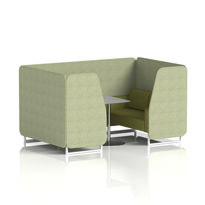Brixworth Booth With Grey Table In Two Tone