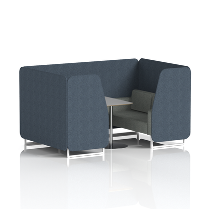 Brixworth Booth With Grey Table In Two Tone