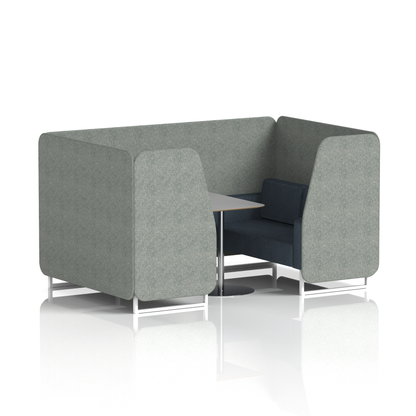 Brixworth Booth With Grey Table In Two Tone