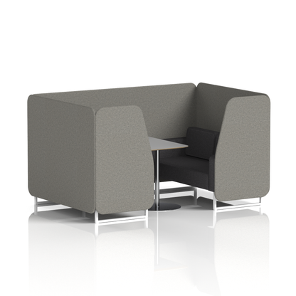 Brixworth Booth With Grey Table In Two Tone