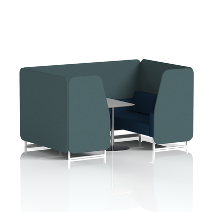 Brixworth Booth With Grey Table In Two Tone