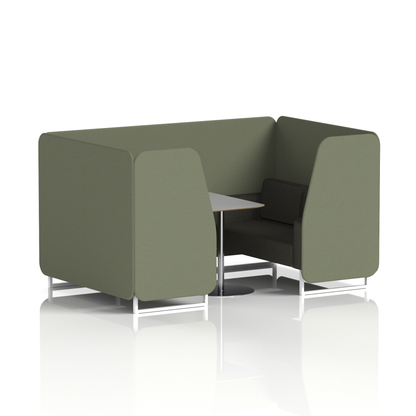 Brixworth Booth With Grey Table In Two Tone