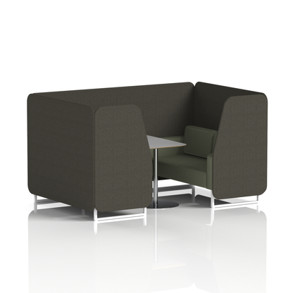Brixworth Booth With Grey Table In Two Tone