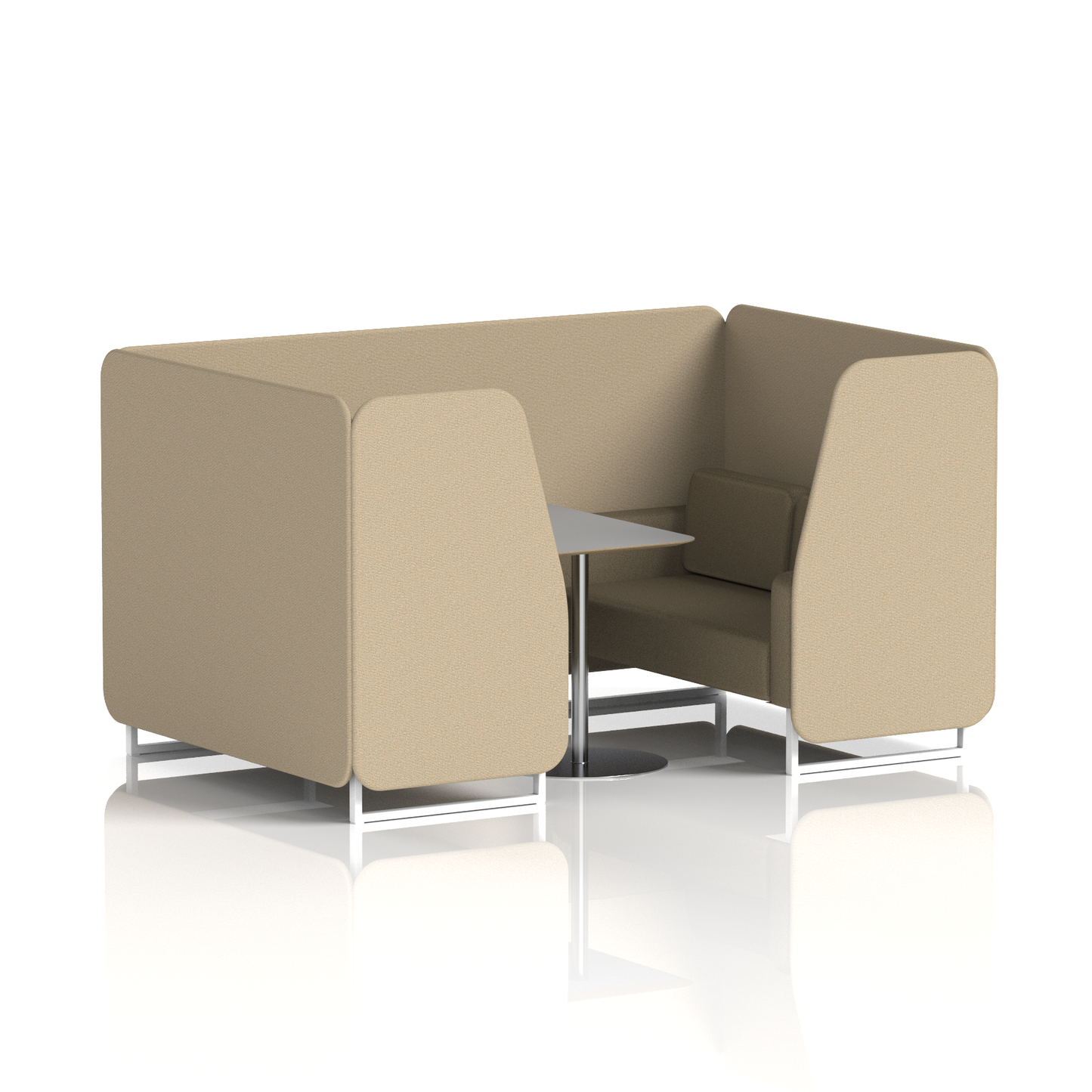 Brixworth Booth With Grey Table In Two Tone