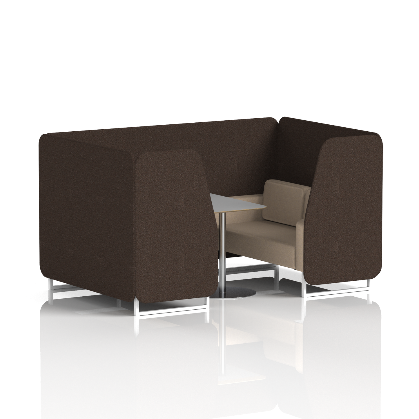 Brixworth Booth With Grey Table In Two Tone