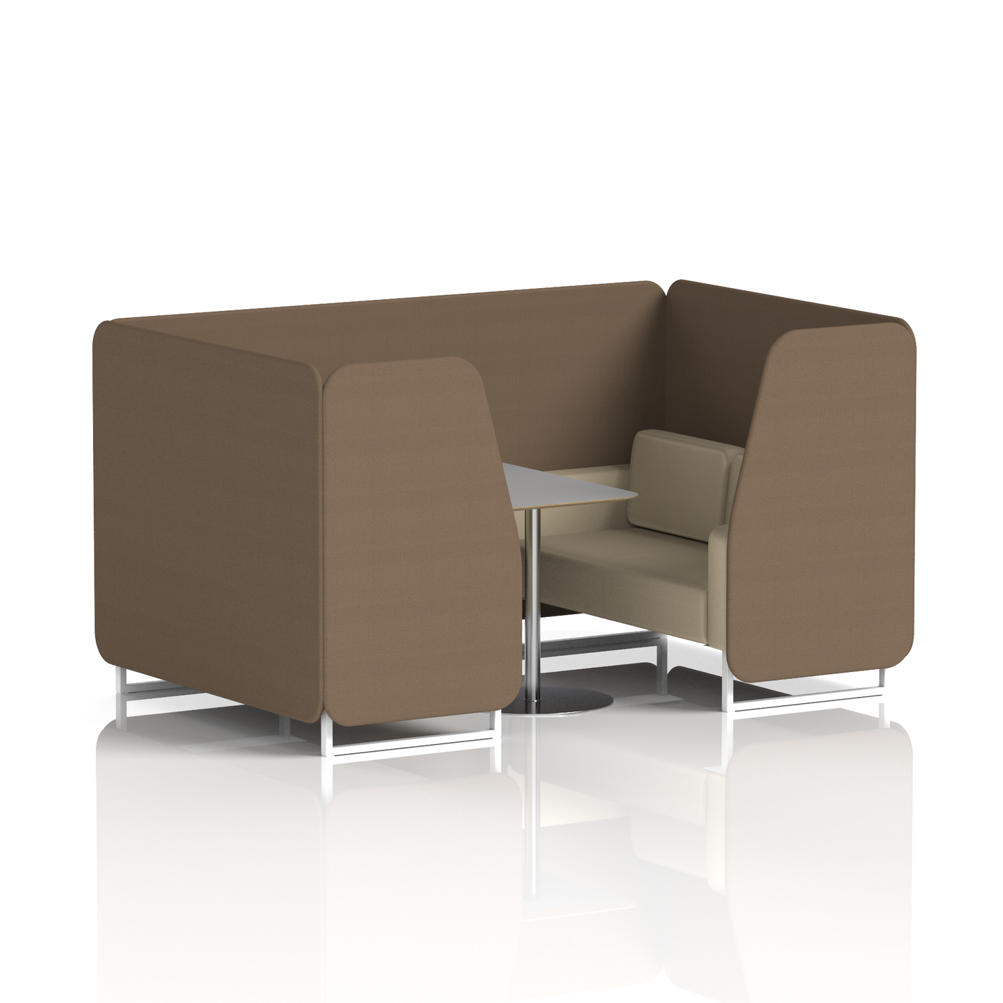 Brixworth Booth With Grey Table In Two Tone