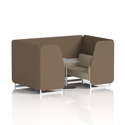 Brixworth Booth With Grey Table In Two Tone