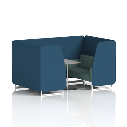 Brixworth Booth With Grey Table In Two Tone