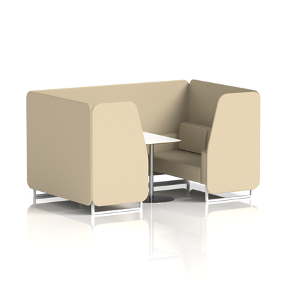 Brixworth Booth With White Table In Single Tone