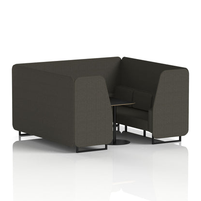 Brixworth Booth With Black Table In Single Tone