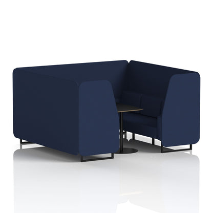 Brixworth Booth With Black Table In Single Tone