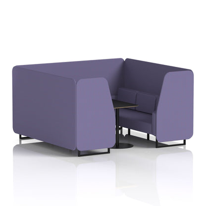 Brixworth Booth With Black Table In Single Tone