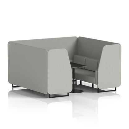 Brixworth Booth With Black Table In Single Tone