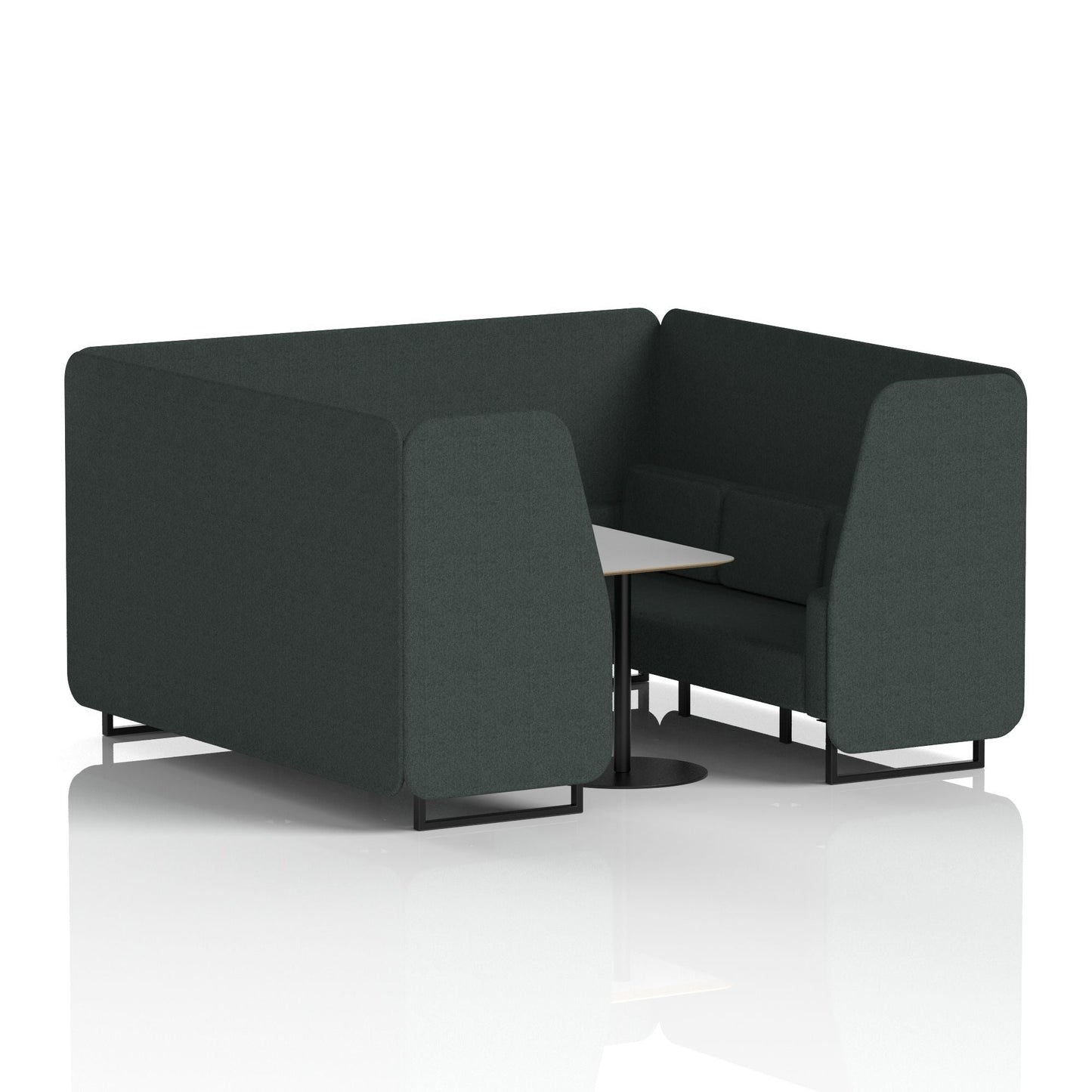 Brixworth Booth With Grey Table In Single Tone