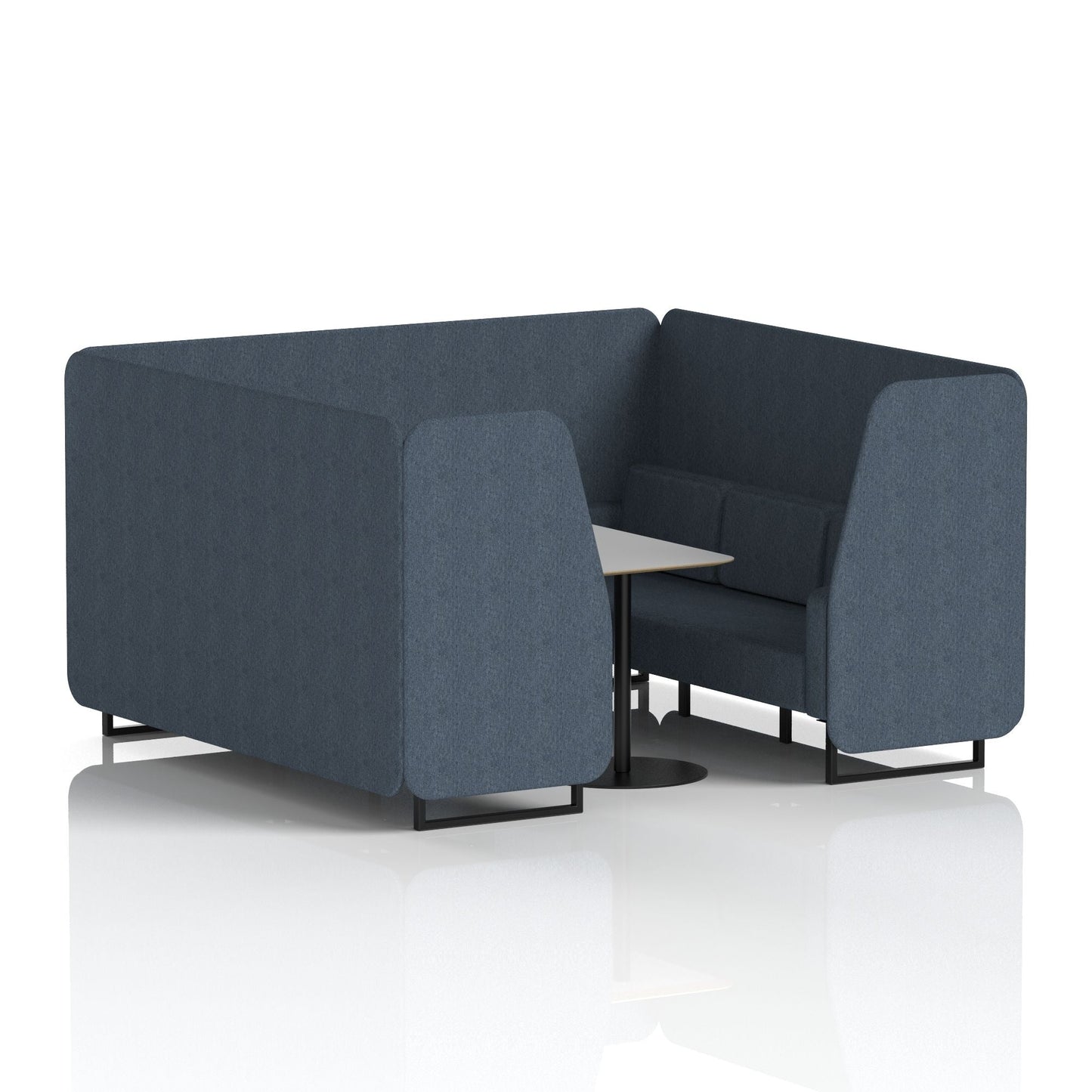 Brixworth Booth With Grey Table In Single Tone