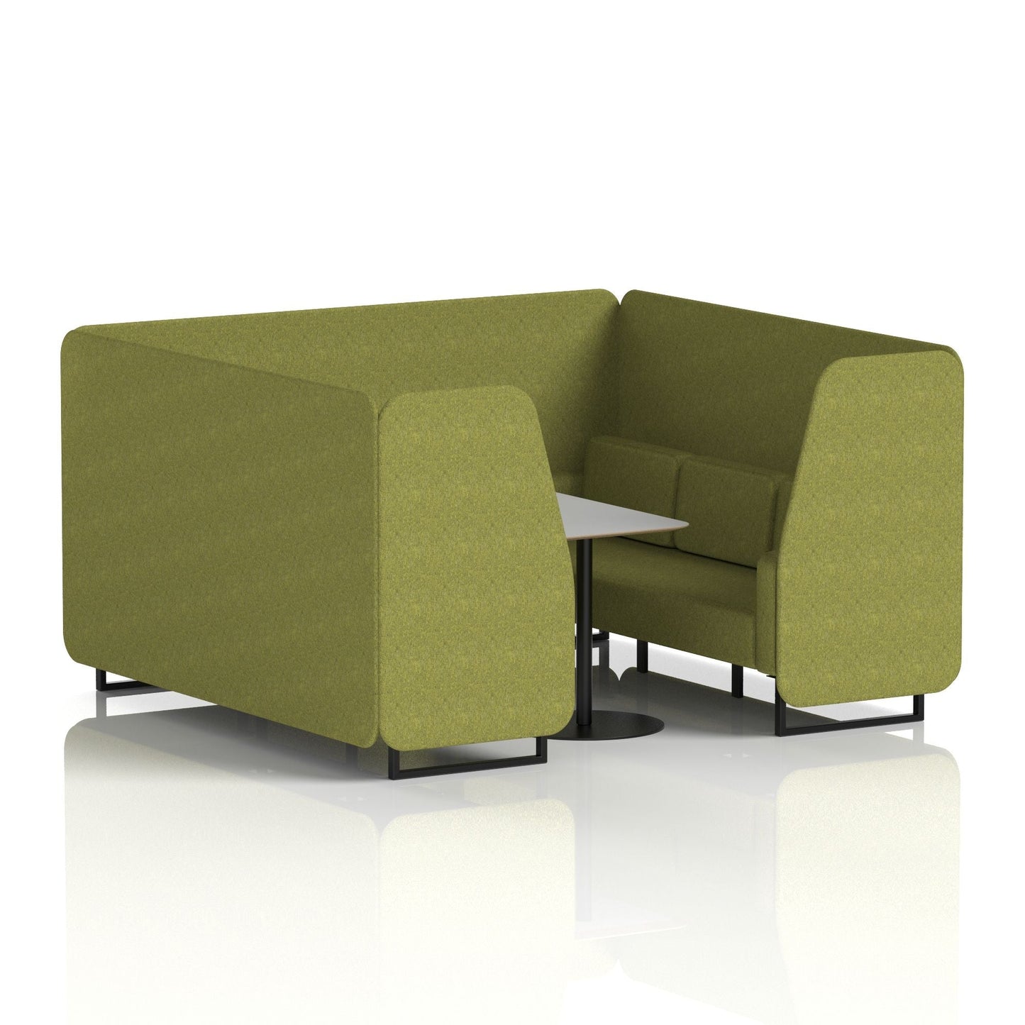 Brixworth Booth With Grey Table In Single Tone