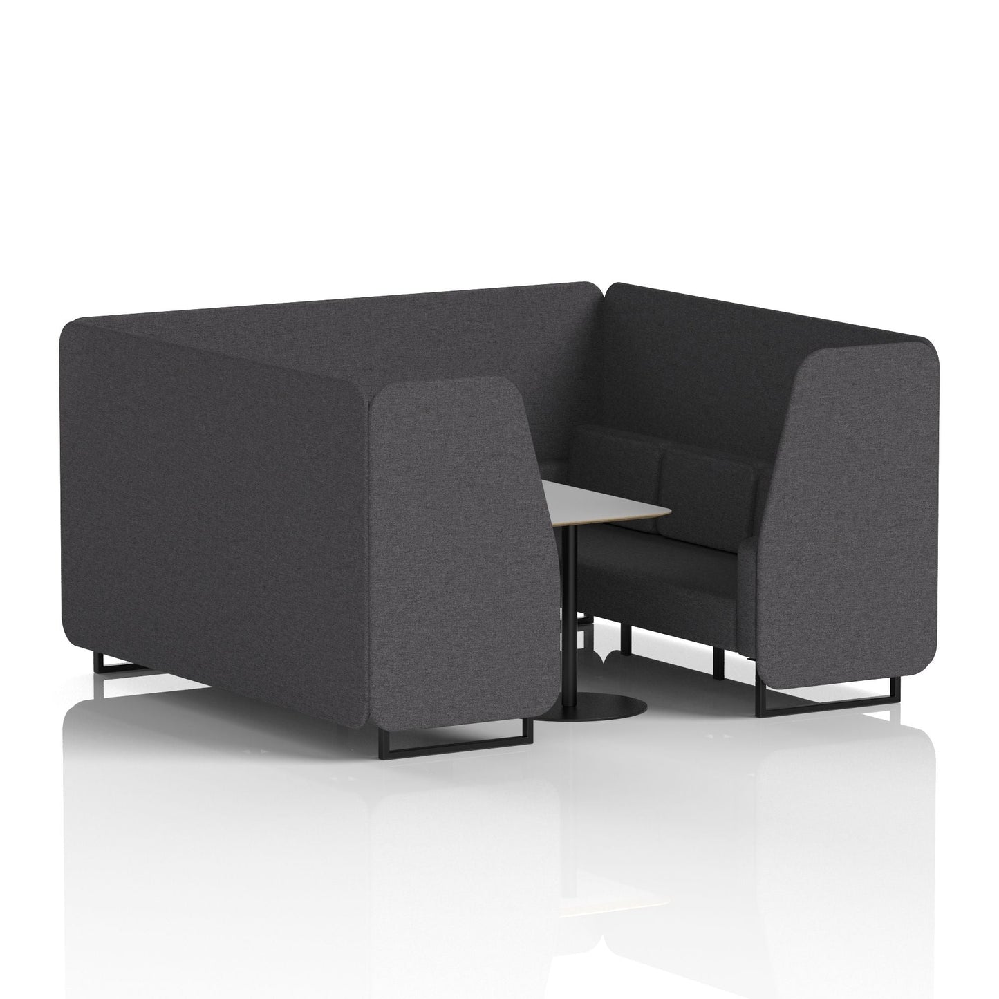 Brixworth Booth With Grey Table In Single Tone