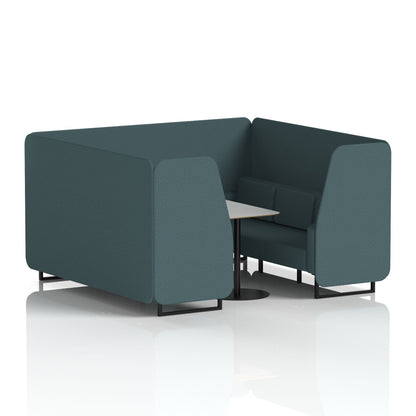 Brixworth Booth With Grey Table In Single Tone