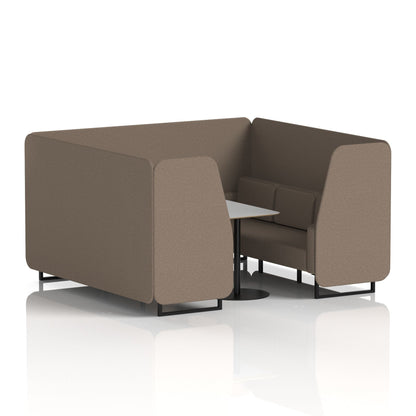 Brixworth Booth With Grey Table In Single Tone