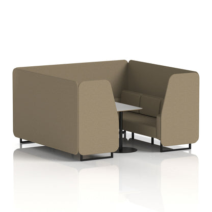 Brixworth Booth With Grey Table In Single Tone
